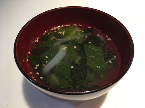 海苔の中華スープ